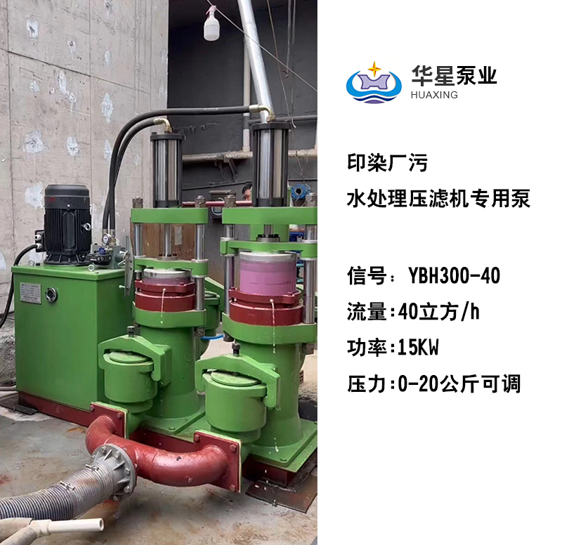 印染厂污水处理压滤机入料节能泵